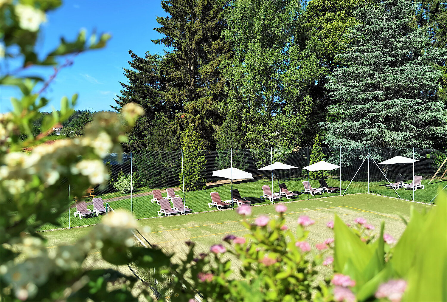 Relaxgarten im Wellness Hotel Bayern